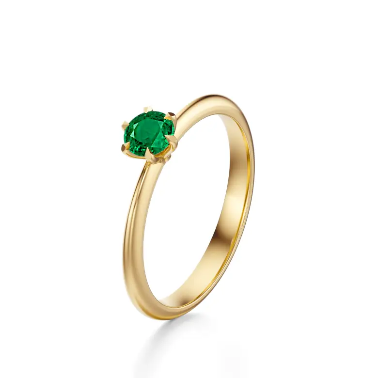 Pierścionek zaręczynowy z szmaragdem AJPZ_052